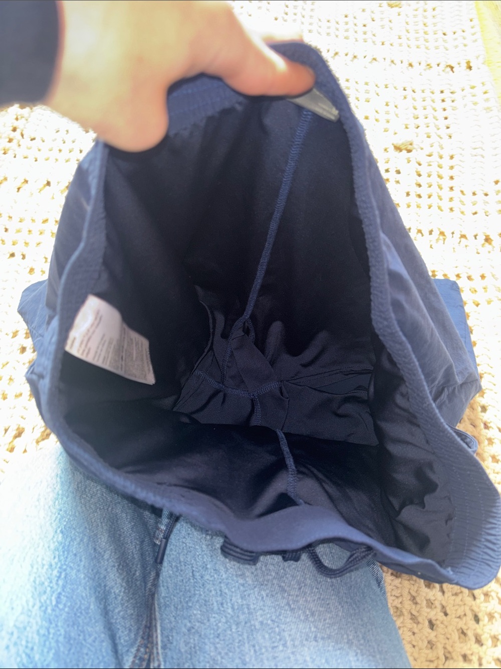 Navy Drawstring Skort - Picture 3 of 4